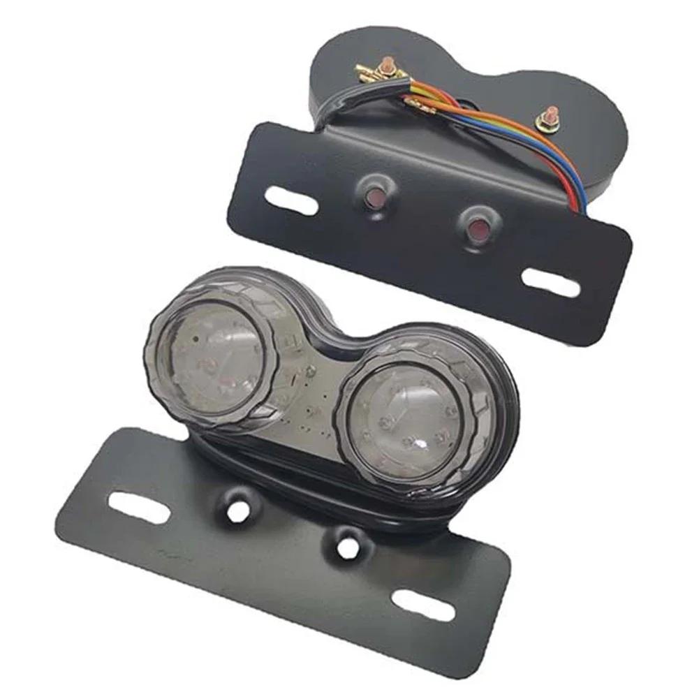 Modified Motorcycle Tail Light 12V Universal Customed Motorbikes Cafe Racer Chooper Red/Smoke Lens Led Rear Brake Stop Lamp
