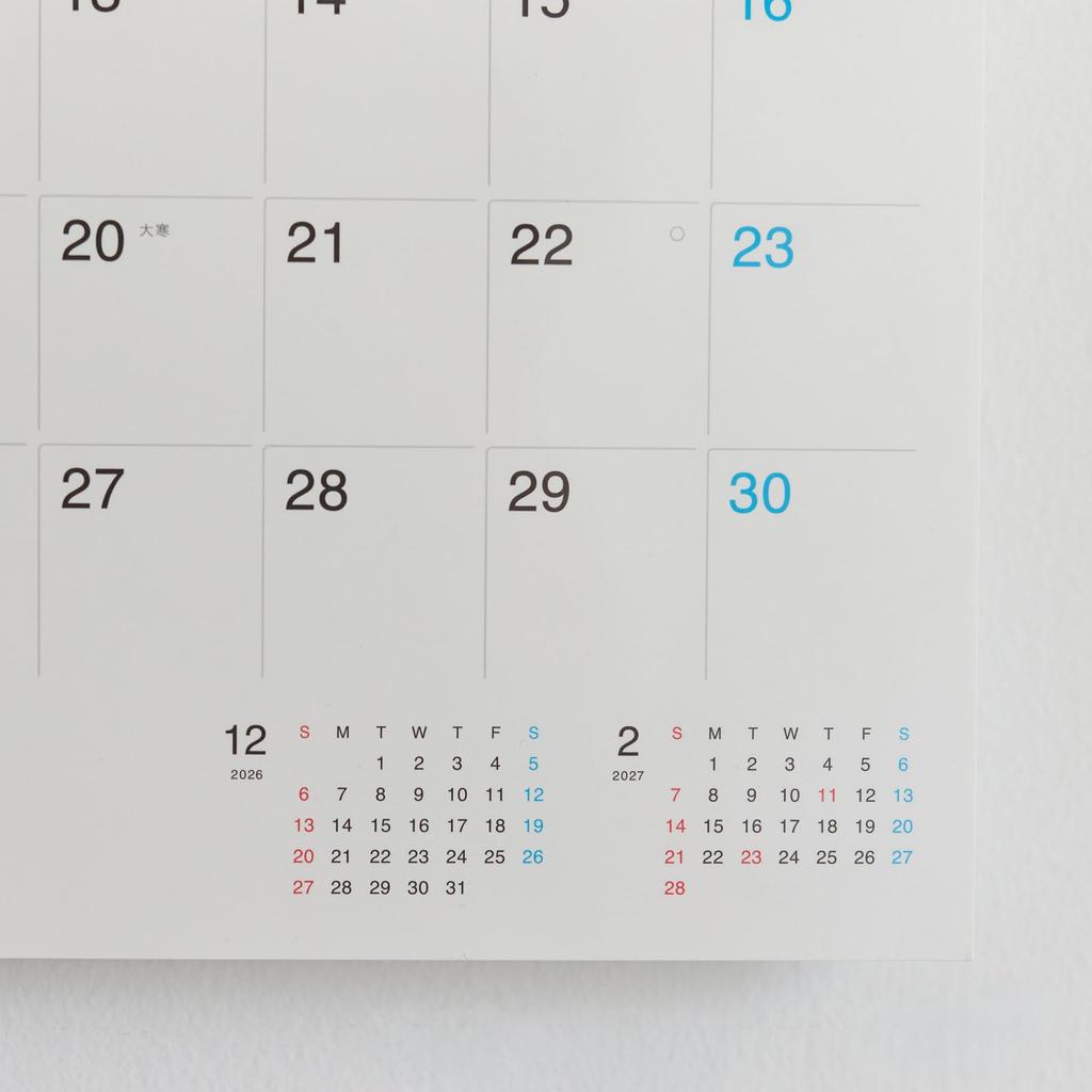 Hobonichi Whiteboard Calendar 2027 Medium Wall Calendar
