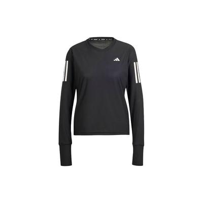 Own The Run Long Sleeve Tee With Striped Color Block Women Tops Black IN1568