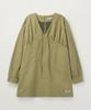Seteo (W) Shirred Cotton Dress Beige