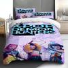 Duvet Cover Printed With Christmas Decoration Super Soft Brushed Microfiber Double Bed Comfortable Set With Zipper Closure And 2 Pillowcases