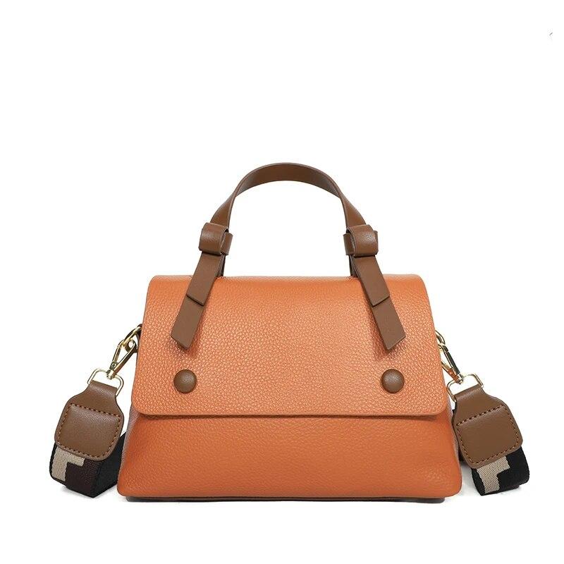 Genuine Leather Women Cowhide Tote The New Quality Leather Female Designer Handbag High Capacity Flap Shoulder Crossbod Bag