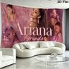 Ariana Grande Wall Tapestry Aesthetic Wall Hanging Printed Fabric Blanket Decorative Tapestries for Bedroom Living Room Home Decor