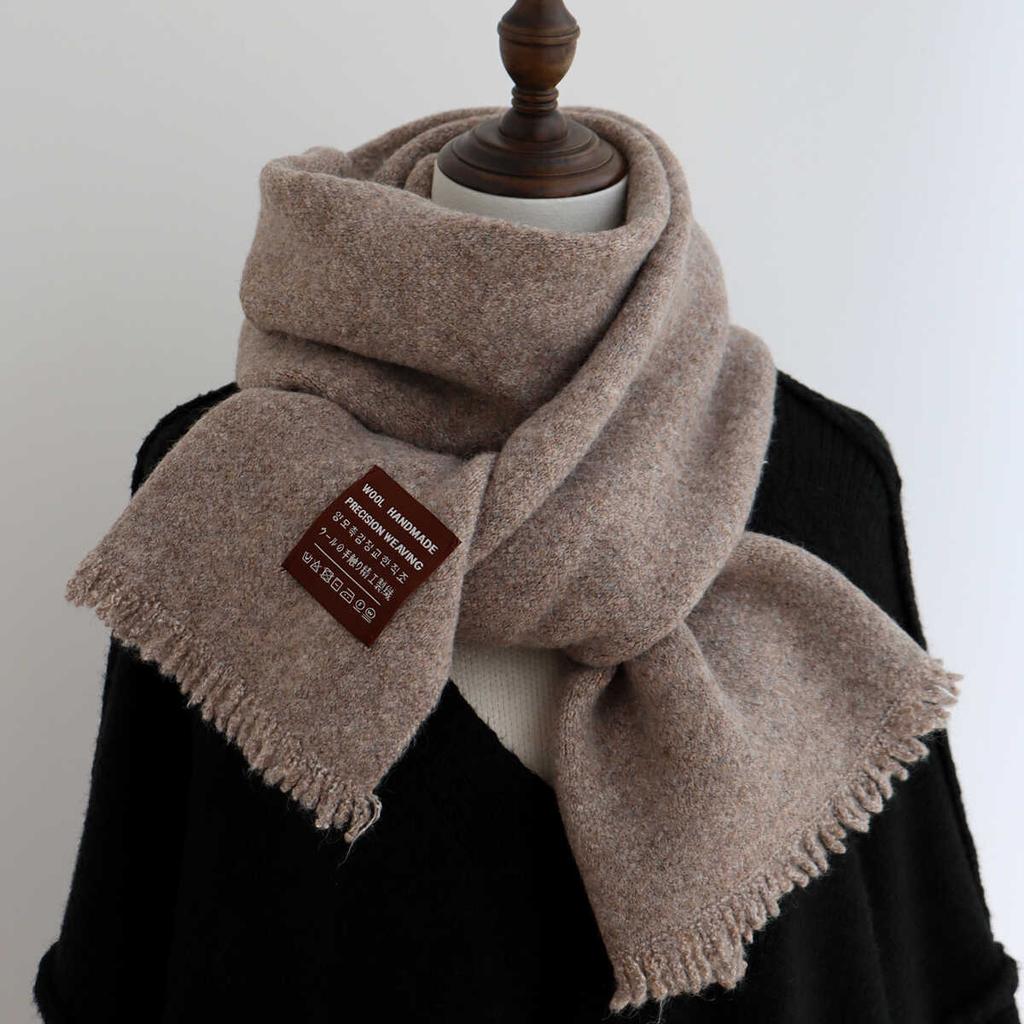 Einfarbiger Kaschmir-Imitat-Schal für Damen, geeignet für den Winter, geeignet für Paare, doppelt verwendbar, warm, lang, dick