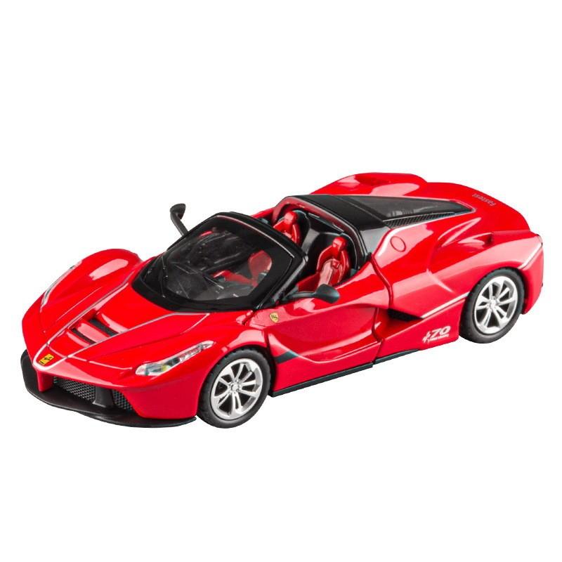 Car Laalloy Model 136 Scale Sports Light Sound Open Kids Doors