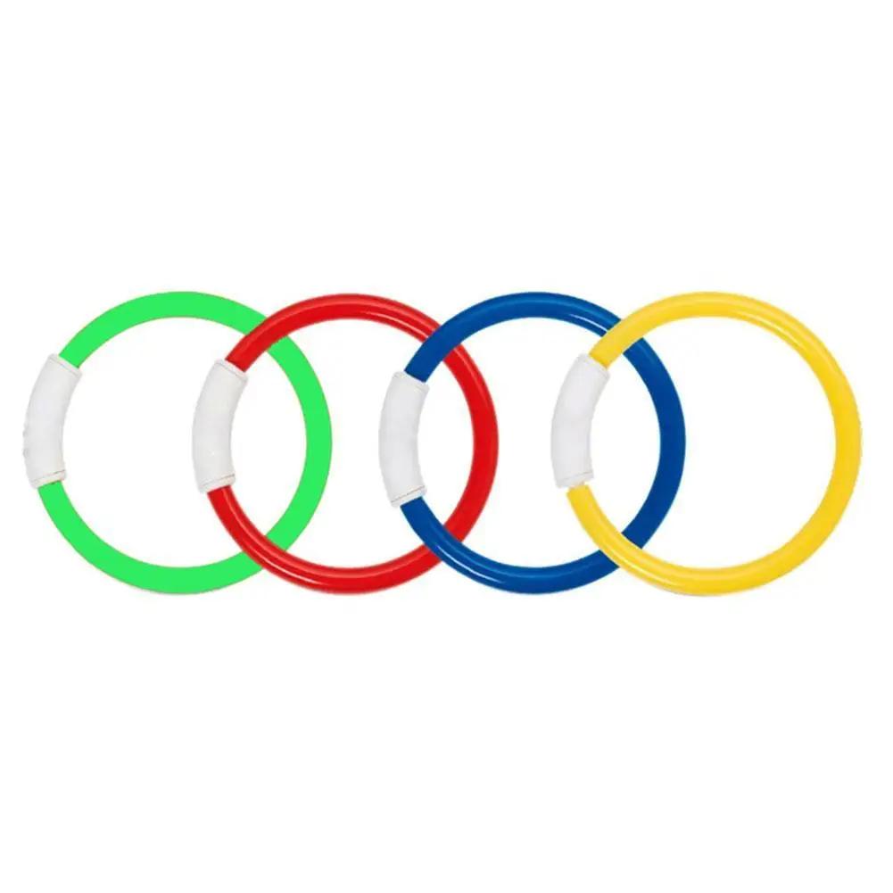 

4pcs Diving Rings Underwater Swimming Rings Sinking Pool Toy Rings for Kid Children Swimming Diving Ring