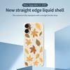 For iPhone 17 Case Maple Leaves Pattern Printing Straight Edge TPU Phone Back Cover