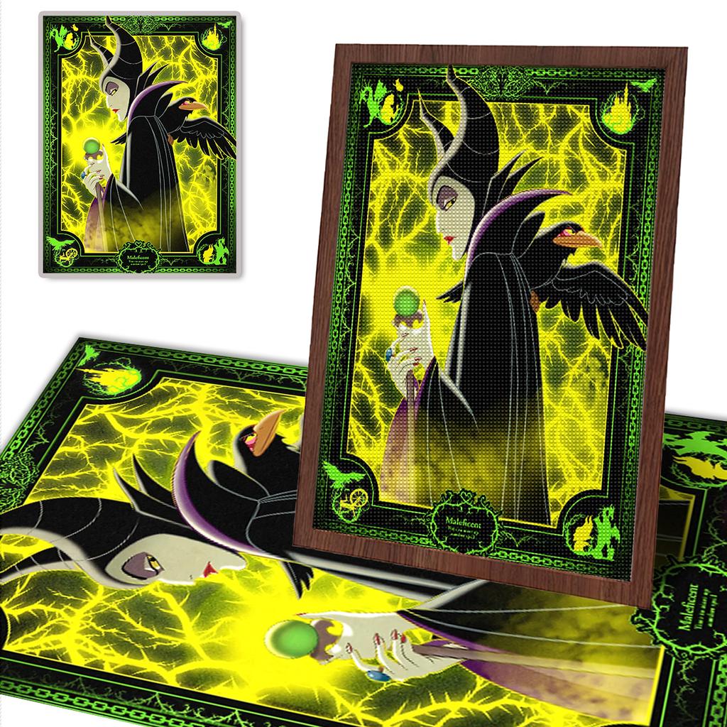 DIY Diamond Painting Evil Witch Cross Stitch Kit Mosaic Art Diamond Painting Full Circle Diamond Home Decoration