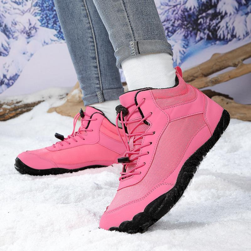 2025 autumn and winter 2025 direct sales new velvet waterproof snow boots warm and breathable couple high-top casual cotton shoes