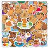 50 Capybara Cartoon Stickers: Cute Animal Decorations for Water Cups, Phones, and More!