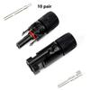 10 Pairs of FOR Solar Pnel Waterproof Cable Connector Male/Female