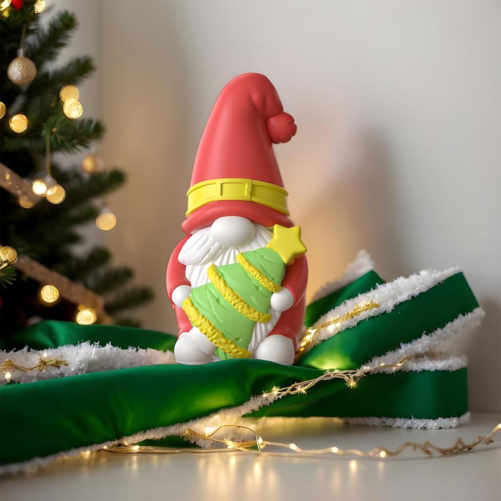 Christmas Resin Molds Gnome Tree Mold Silicone Aromatherapy Moulds for Candle Making Epoxy Resin Craft Gypsum Wax Clay Plaster