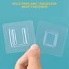 1/2/3PCS Storage Rack Wall Mounted Strong Non-marking Reusable Transparent Home Storage Hanging Shelf Seam Adhesive