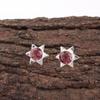 Rhodolite Gemstone Jewelry, Handmade Silver Jewelry, 925 Solid Sterling Silver Earrings, Gorgeous Silver Earrings For Wedding Gift