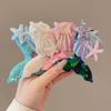 Girl Hair Clip Shine Sequins Mermaid Tail Hairpin with Cute Seashell Hair Accessories Girl Hairpin Mermaid Theme Metal Styling Clip Jewelry