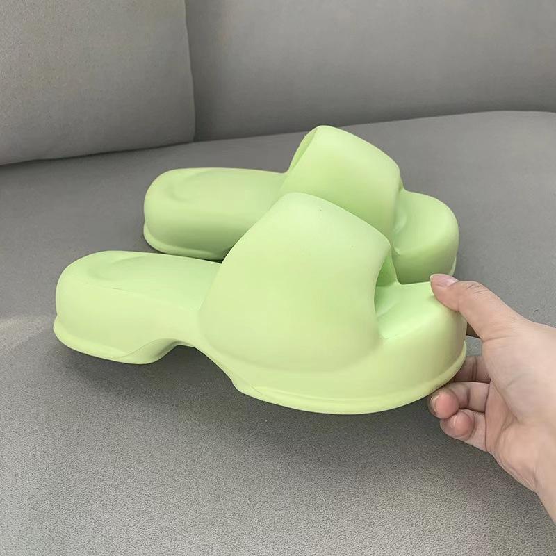 Móda Comwarm 2024 Módní dámské sandály na podpatku Letní venkovní pantofle na pláž se silnou podrážkou Dámské vnitřní protiskluzové platformové boty z EVA