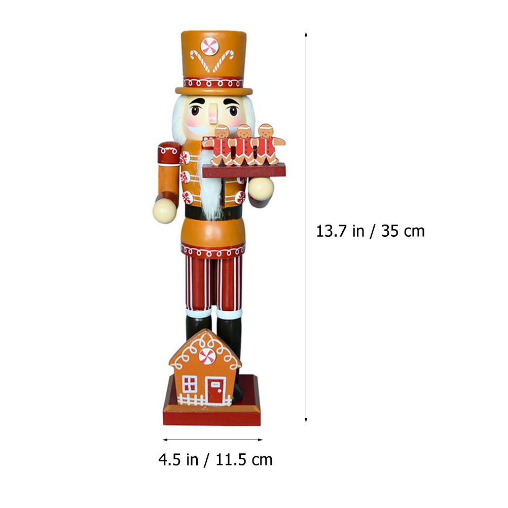 Szene Nussknacker Ornament Weihnachtsdekorationen Holz Lebkuchenhaus Kochfigur