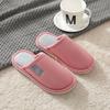 Fashion Concise Mix Color Cotton Slippers Women Indoor Soft Bottom Corduroy Slippers Woman Winter Slip On Flat Heel Cotton Slides Lady