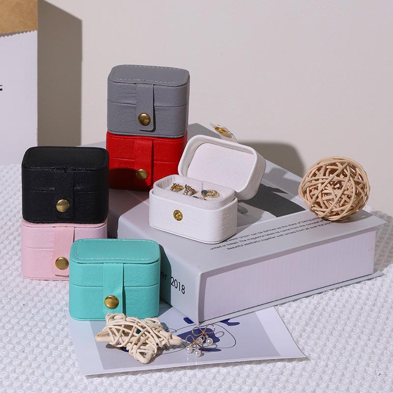 Mini Jewelry Box: Dustproof Storage for Rings, Ear Studs, and Earrings in Ins Style