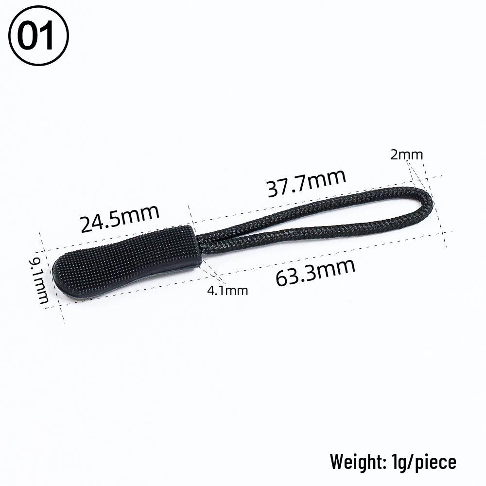 Eco-friendly TPU Caterpillar Zipper Head Pull Cord