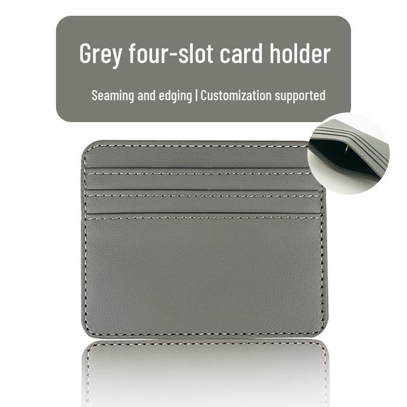 Women's High-Grade PU Leather Large Capacity Card Holder with Multiple Slots