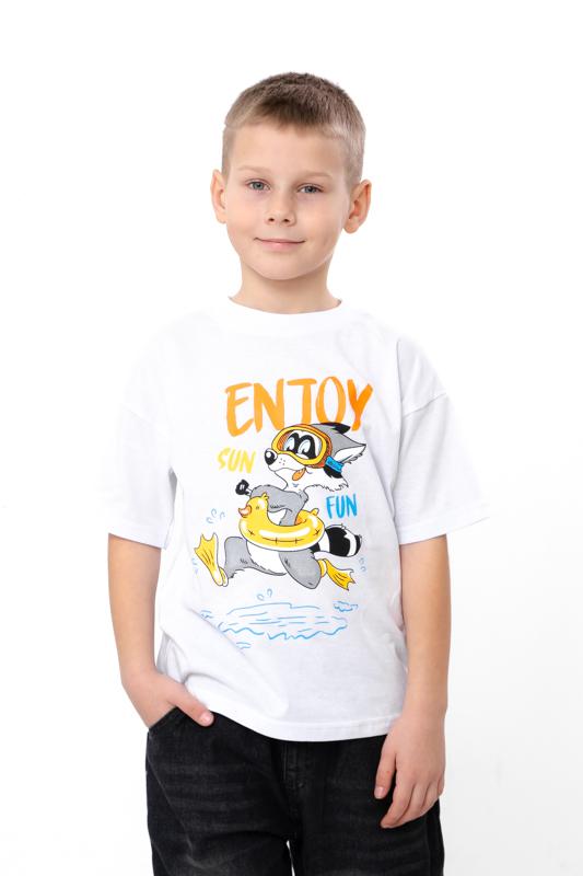 Kids’ T-Shirt for Boys – Lightweight Cotton, Classic Cut, Printed Design Summer 6414-001-33-4-2 HC