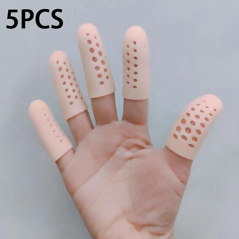 

5/10/20pcs Transparent Breathable Sleeve Finger Protector Silicone Anti-Friction Toe Caps Foot Care