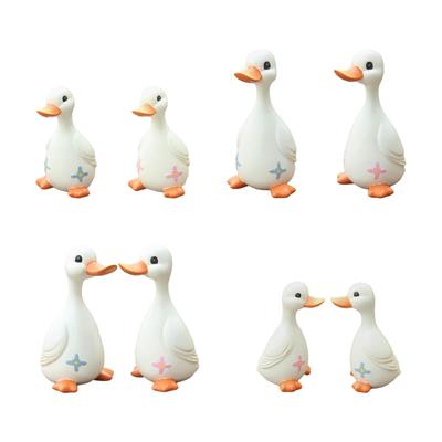 Duck Statue Decorative Resin Animal Sculpture for Shelf Bedroom Outside