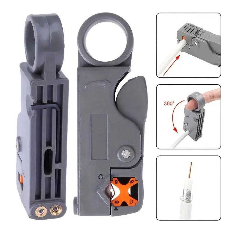 Automatic Stripping Pliers Wire Stripper Wire Coaxial Cable Cutter Tools Cable Stripper Pliers Decrustation Pliers