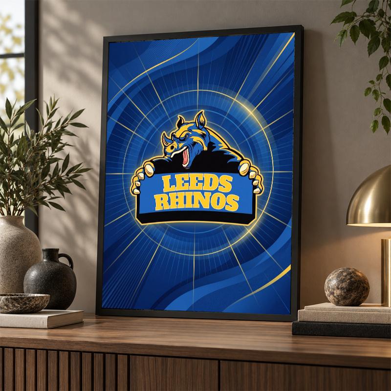 Leeds Rhinos Diamond Painting Kit 5D Full Drill DIY Diamond Mosaic Wall Art Home Decor