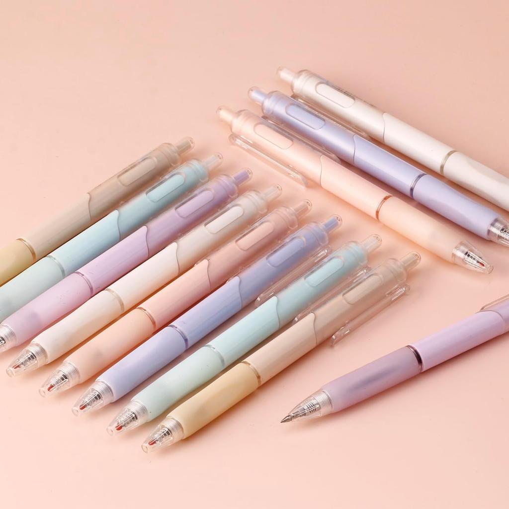 XIZE SH Ultra Fine Gel Pens,12 Pack, 0.38mm Ultra Fine Point Smooth Writing Pens for Girls Women,Cute Pens Office School Supplies