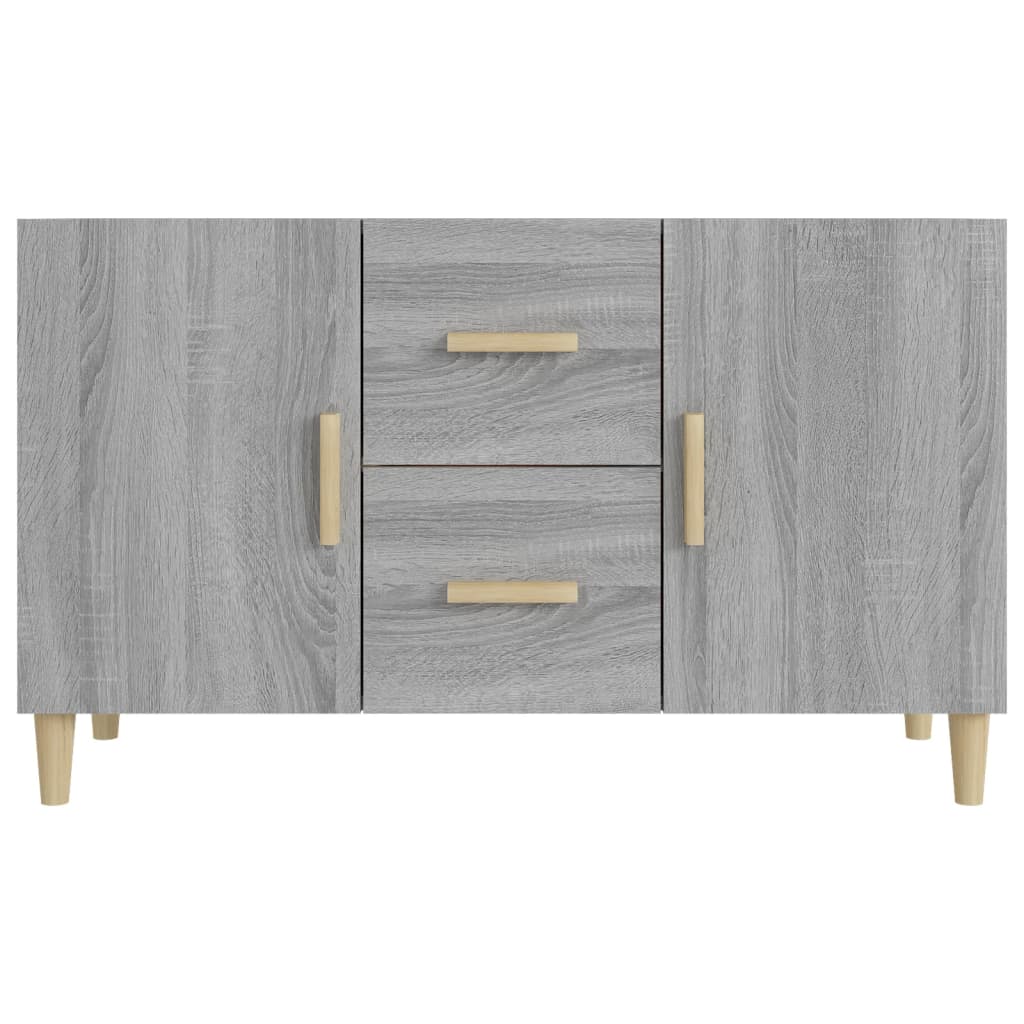 Vidaxl Komoda, Szary Dąb Sonoma, 100X36X60 Cm, Materiał Drewnopochodny
