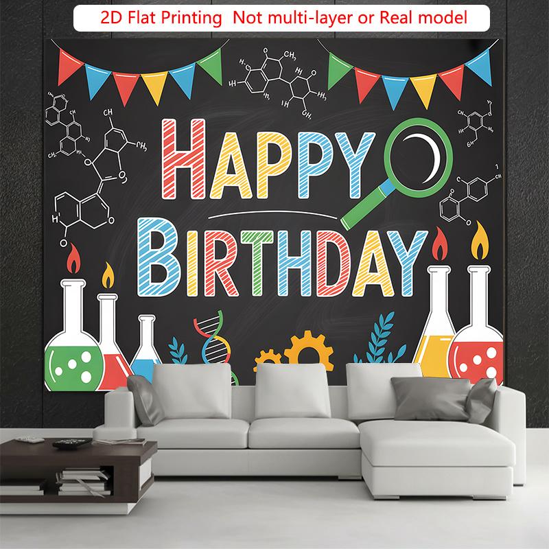 Party Backdrop Flat Science Laboratory Studio Event Backdrop Decoration Front Door Decor