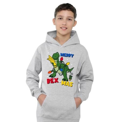 Toy Story Childrens/Kids Merry Rexmas Heather Christmas Pullover Hoodie