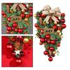 For Front Door Holiday Wreath for Seasonal Decoration Crafted with Plastic and Wire Suitable for Multiple Indoor Spaces