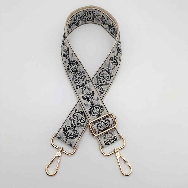 New Jacquard Women's Bag Strap One Shoulder Oblique Span Women's Bag Parts Accessories Replacement Strap Adjustable Bag Strap
