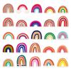 50pcs Cartoon Rainbow Bridge Trendy Graffiti Stickers for Fridge, Scooter, Car, or Stationery Box
