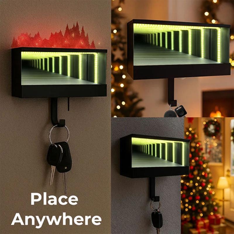 Garage Nyckelorganisatör Väggkrok Med LED-lampor för Entré Hall Magnetisk Förvaringslösning För Bilälskare