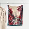 Autumn and winter new double-sided color oil painting series imitation cashmere thickened warm scarf women's air conditioner shawl