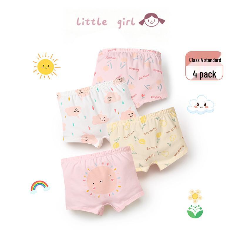 

Shengte Shi Girls Antibacterial Cotton Flat-Leg Shorts for Toddlers and Little Girls 130cm (Height 115-125cm / Weight 21-25kg)