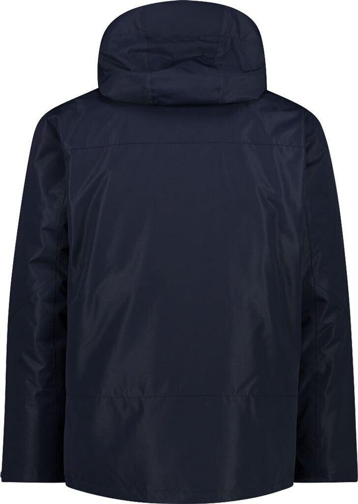 CMP Men's 3-in-1 Jacket Made of Taslan (33Z1577D) Black and Blue