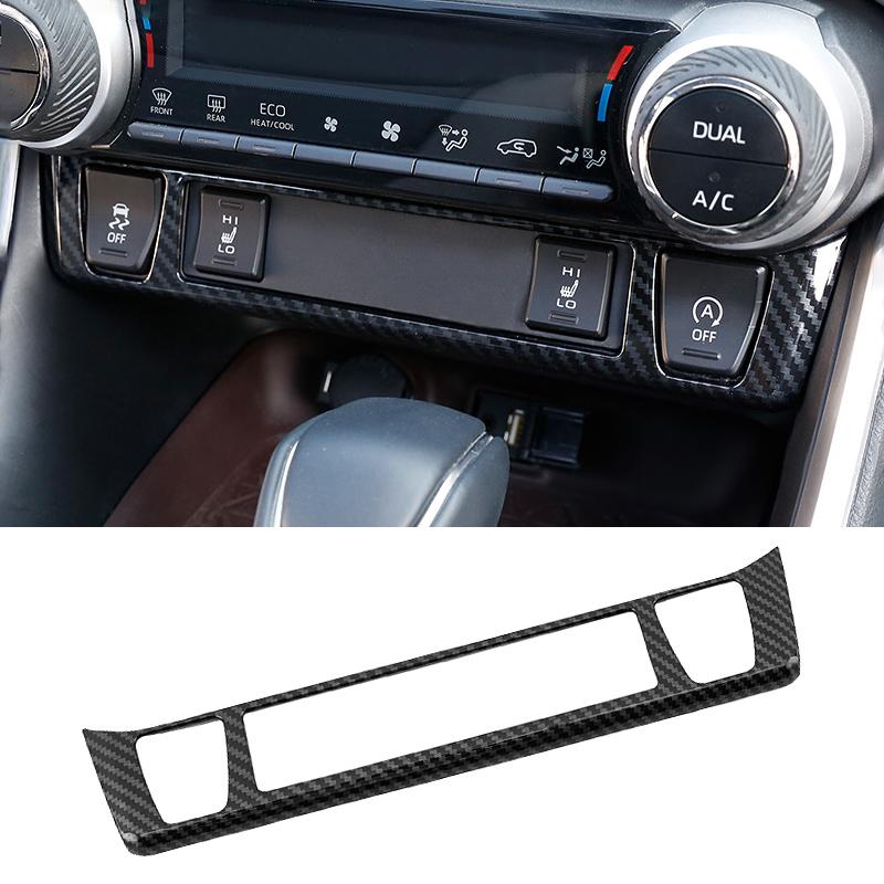 APD2 For Toyota RAV4 XA50 2019 2020 2021 2022 2023 2024 2025 Hybrid ABS Car Central Control Seat Heat Button Cover Trim Accessories