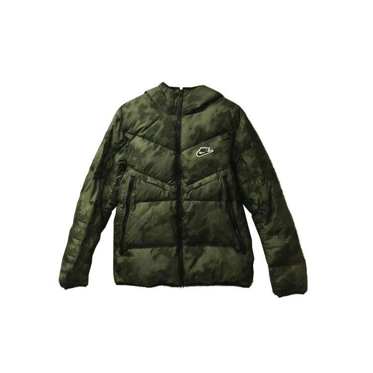 

Nike Hooded Zipper Long Sleeve Casual Sports Down Jacket Men Jacket Green CU4407-397 M