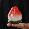 Creative Ceramic Simulation Fruit Strawberry Candy Jar Spice Jar Tea Canister Household Sealed Storage Moisture Desktop Tea Table Ornaments