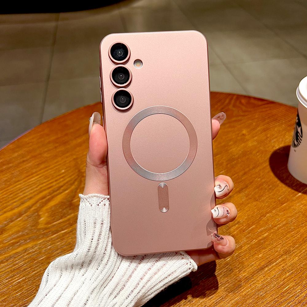 Premium AG Matte for Magsafe Case for Samsung Galaxy S26 Ultra S26 Pro S25 Edge Plus S24 FE S23 S22 S21 S20 Wireless Charging Protect Sockproof Cover