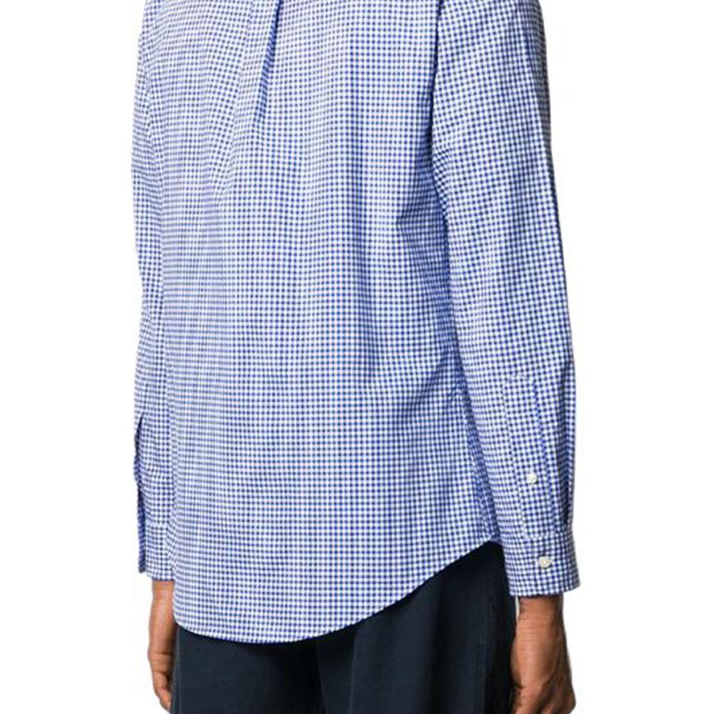 Polo Ralph Lauren Logo Embroidered Plaid Print Long Sleeve Shirt Men shirts Blue 710794610-001