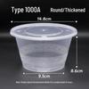 Thickened Disposable Round Food Containers