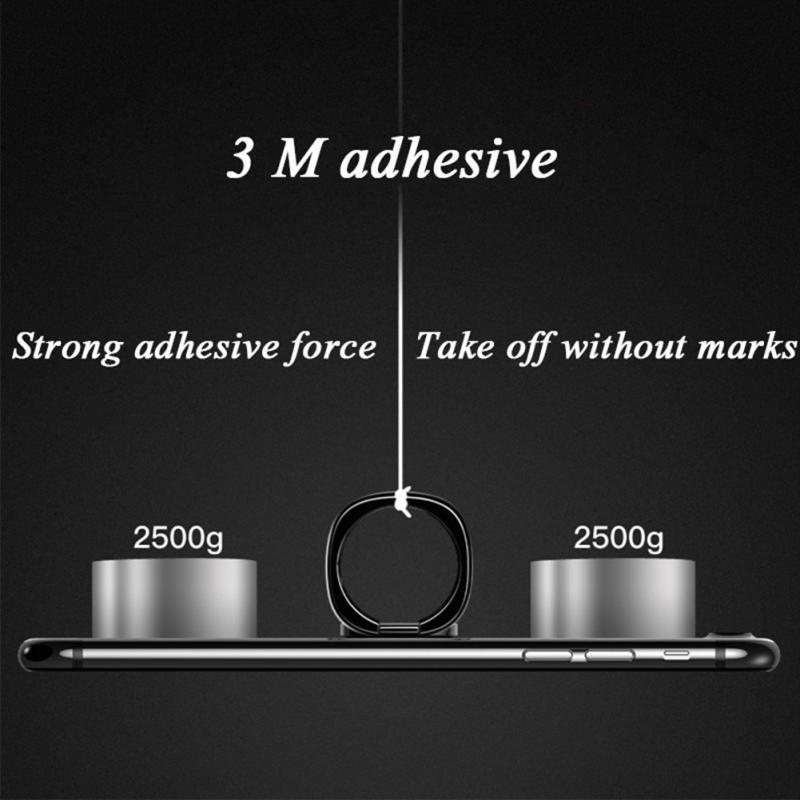 Anillo de lujo giratorio para dedo Soporte para teléfono móvil, Metal magnético giratorio 360 grados para smartphone