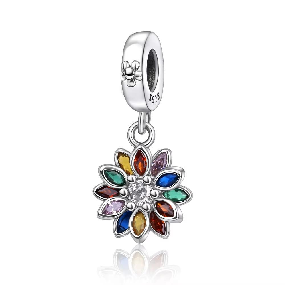 New Copper Double Layer Happiness Tree Clover Feather Talisman Pendant Fit For Original Bracelet Necklace Diy Women'S Jewelry