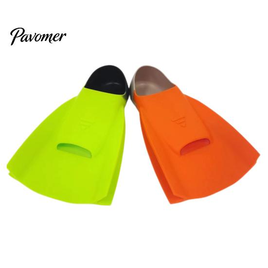 Silicone Fins 1 Pair Diving Swimming Training Professional Snorkeling Flippers Short Blade Leg Strength Building Adults Kids